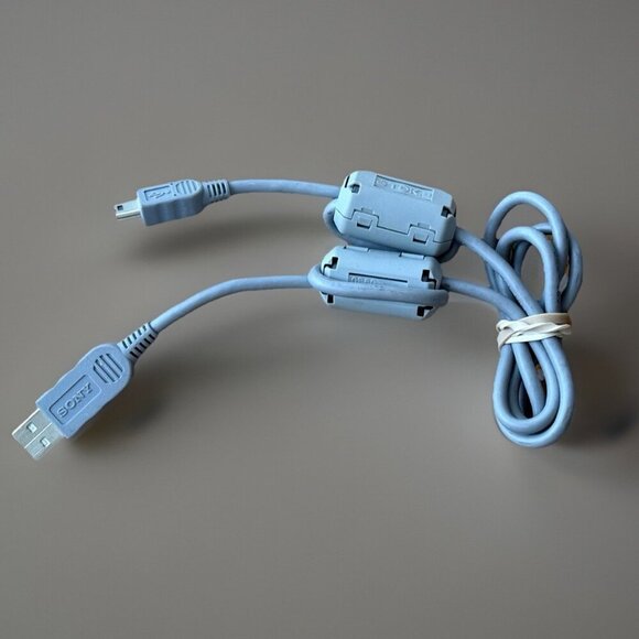 Sony Other - Sony OEM USB Data Cable Grey USB-A to Mini-USB 5-Pin w/ Ferrite – Genuine